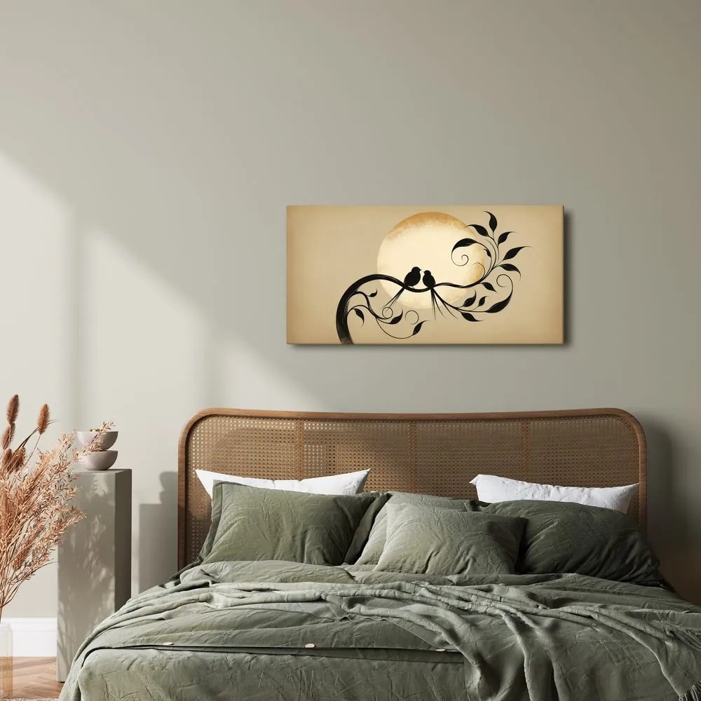 Quadro su tela – Incontro delicato su un ramo