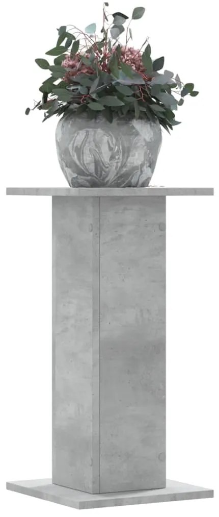 Supporti Per Piante 2 Pz Grigio Cemento 30x30x60 Cm Truciolato /