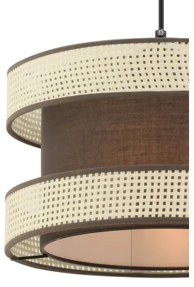 Lampadario a cavo HALO 1xE27/60W/230V marrone/crema