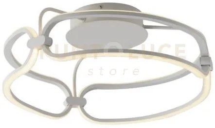 Plafoniera led infinity bianca 33w 2970lm 4000k 44x44x17cm