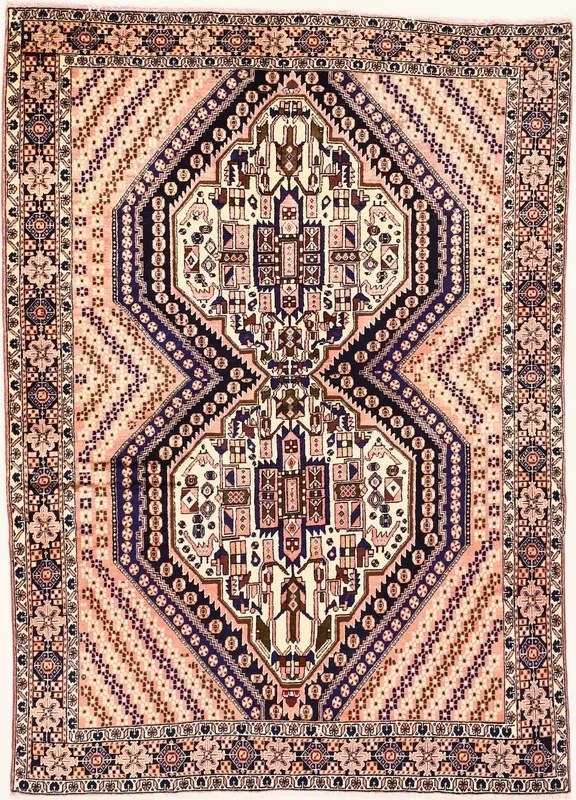 Afshar Tappeto persiano 150 x 210 Marrone (Iran) Annodato A Mano