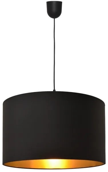 Lampadario su corda ALBA 1xE27/15W/230V d. 45 cm nero/oro