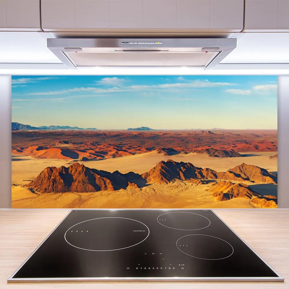 Pannello cucina paraschizzi Paesaggio del cielo del deserto 100x50 cm