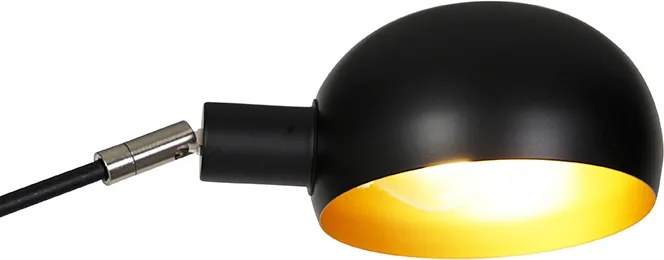 Lampada da terra intelligente nera 5 luci incl. Wifi B35 - Sixties