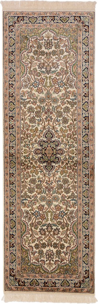 Cashmere Silk Tappeto orientale 60x190 (Indian) Annodato A Mano