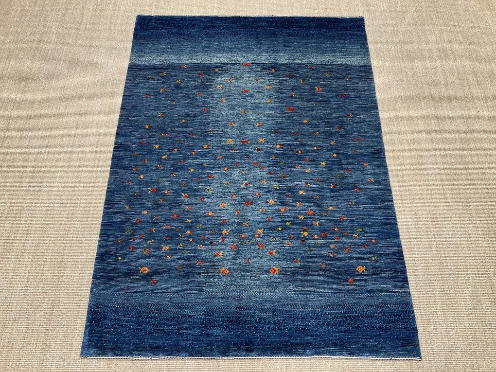 Loribaft Tappeto 210x150 Blu (Iran) Annodato A Mano