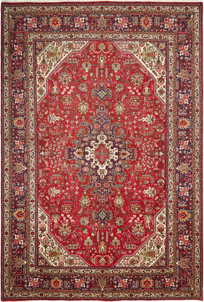 Tabriz Tappeto persiano 200x300 Blu (Iran) Annodato A Mano