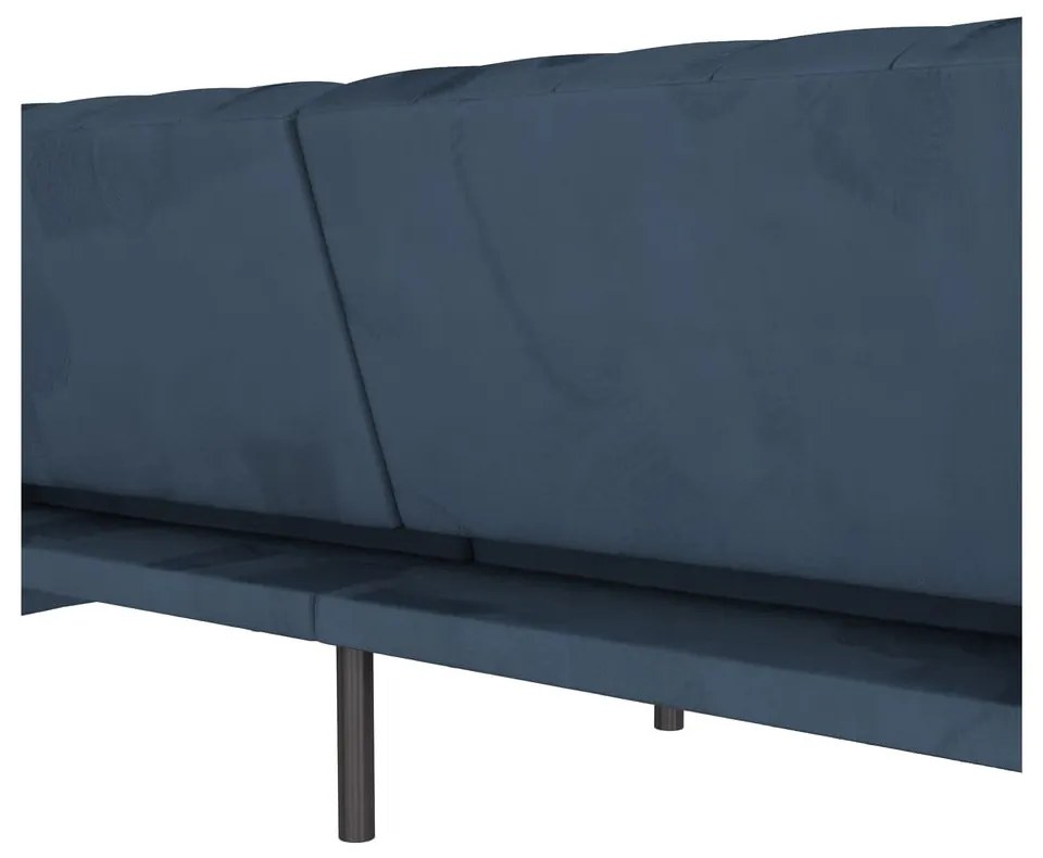 Divano in velluto blu scuro 236 cm Felix - Støraa