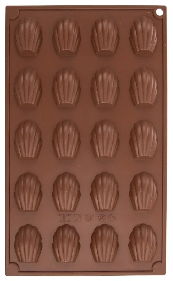 Stampo da forno in silicone per madeleine 17,5x29,5 cm – Orion