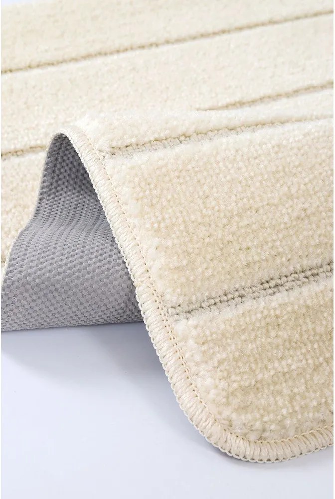 Set di tappetini per il bagno color crema 2 pz 50x80 cm Yeni Cizgli – Foutastic
