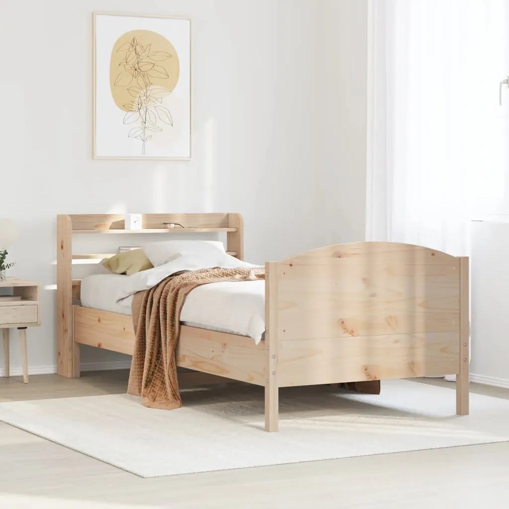 Letto senza materasso 90x190 cm in legno massello di pino