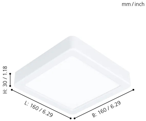 Eglo 99246 - Plafoniera LED FUEVA 5, LED/10,5W/230V