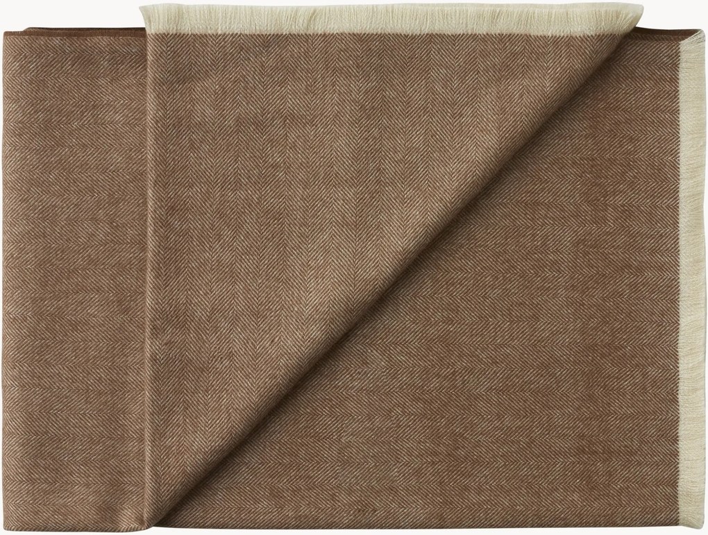 Coperta premium in baby alpaca con frange Trujillo