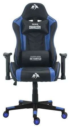 Sedia da Gaming Regolabile con Ergonomia Avanzata - Comfort e Stabilità Ottimali - Design Blu/Nero