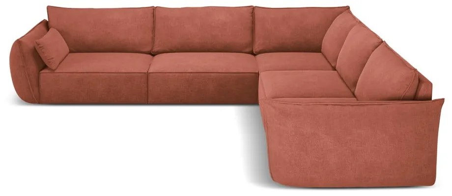 Divano angolare rosso (variabile) Vanda - Mazzini Sofas