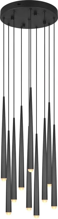 Lampadario LED nero ø 30 cm Cala – Trio Select