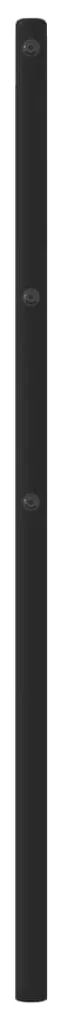 Testiera in metallo nero 120 cm