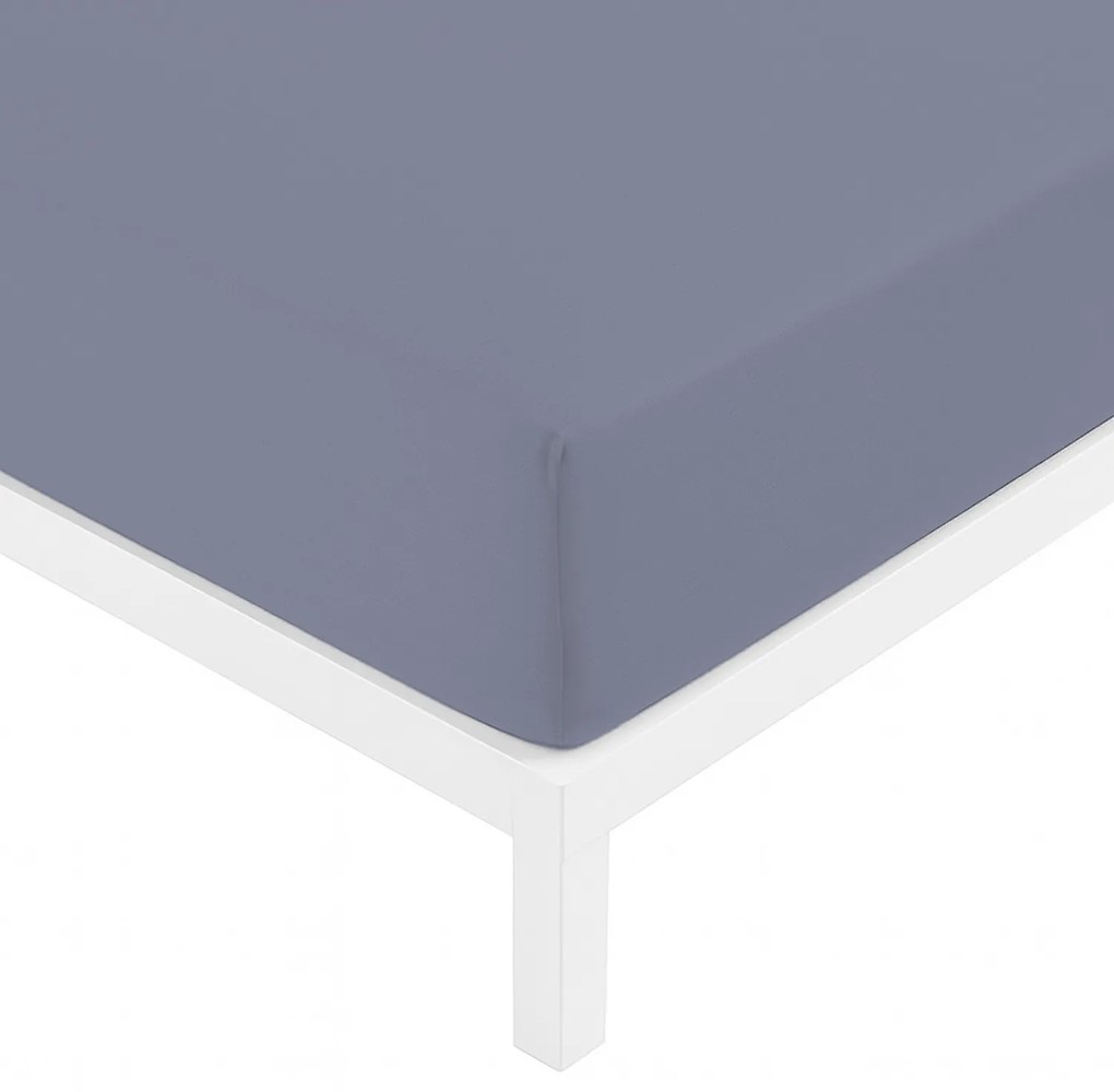 Lenzuolo con angoli matrimoniale blu Datex