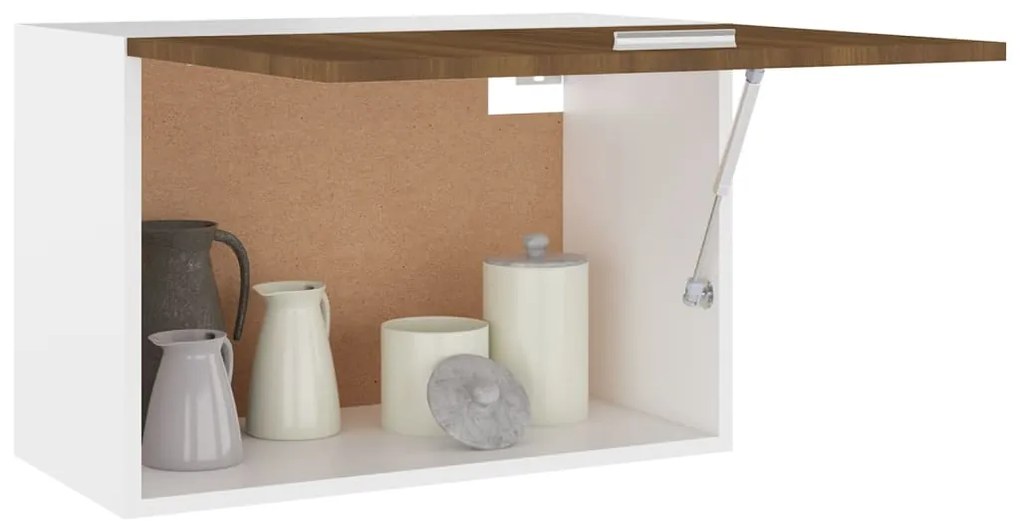 Mobile pensile rovere marrone 60x31x40 cm in legno multistrato