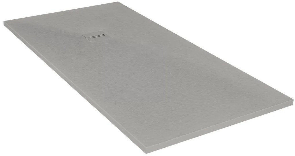 Piatto doccia MOLDCOM COMPOSITES in resina Cosmos Stone grigio L 70 x L 160 x H 4 cm opaco