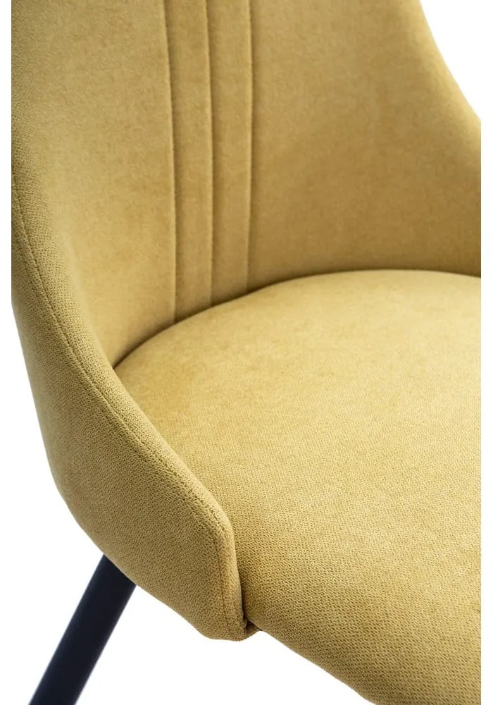 Sedie da pranzo gialle in set di 4 Mani - Marckeric