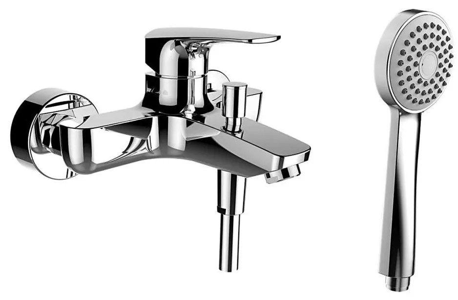 LAUFEN HF500760100600 - Set per vasca LAURIN con miscelatore, cromo lucido