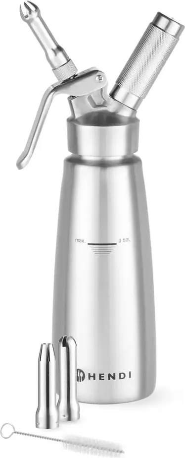 Bottiglia per panna montata in acciaio inox, 0,5 l Profi Line - Hendi