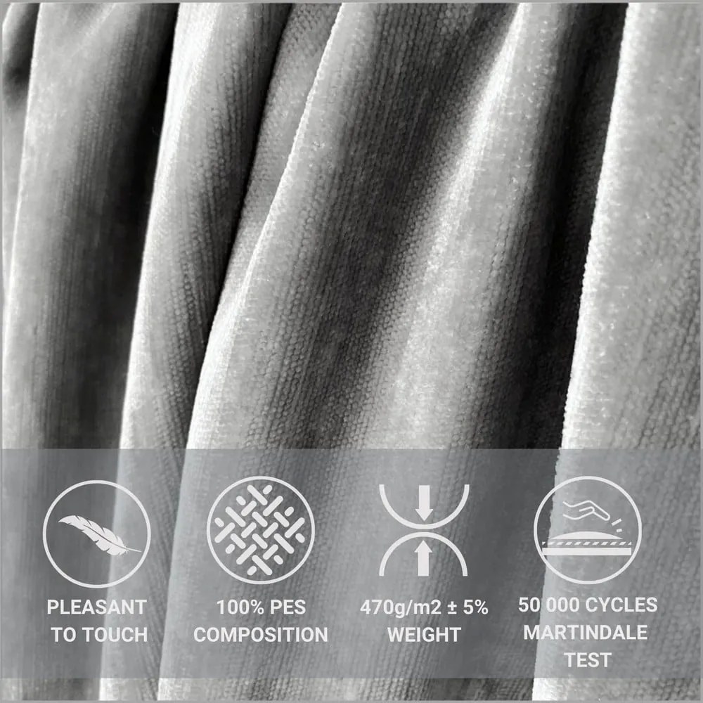 Letto boxspring grigio chiaro con spazio contenitivo 160x200 cm Voyage - Maison de Rêve