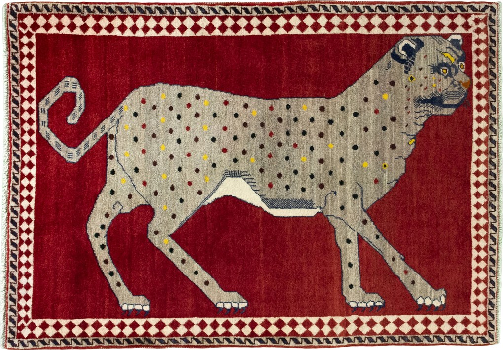 Gabbeh Tappeto persiano 100x150 Rosso (Iran) Annodato A Mano