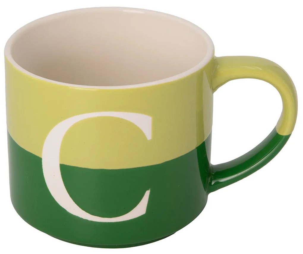 Tazza lettera C verde 400 ml Blend Collection
