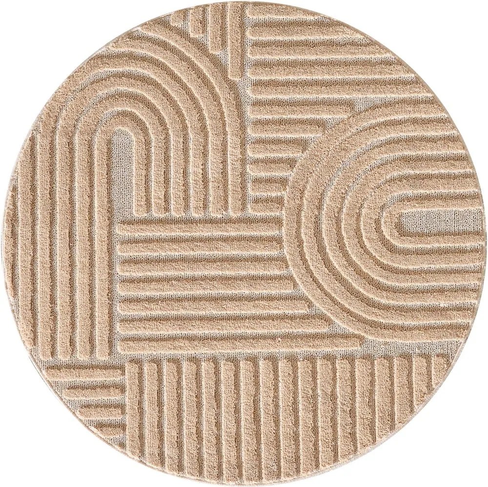 Tappeto rotondo rosa chiaro ø 200 cm Art 1121 – Ayyildiz Carpets