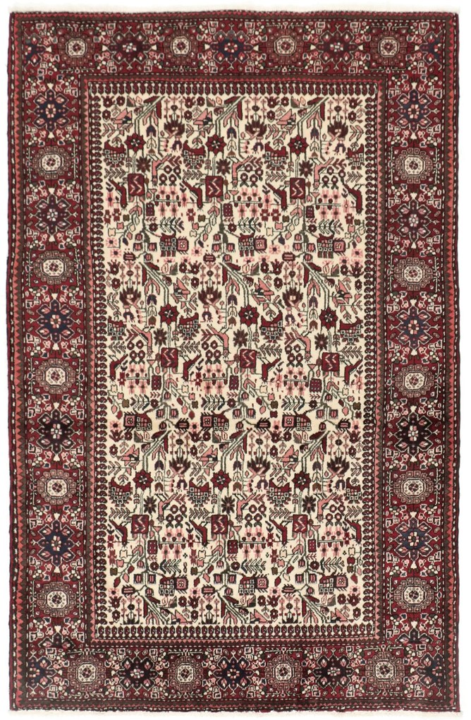 Hamedan Tappeto 210x140 (Iran) Annodato A Mano
