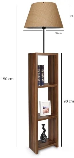 Lampada da terra AYD 1xE27/40W/230V marrone
