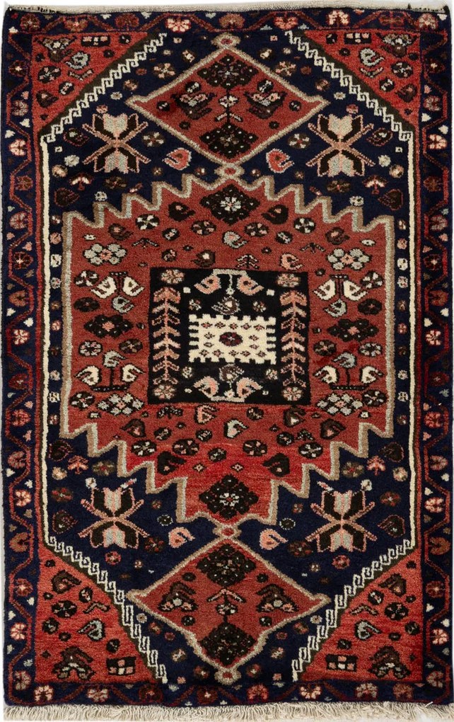 Shiraz Tappeto persiano 130 x 90 (Iran) Annodato A Mano