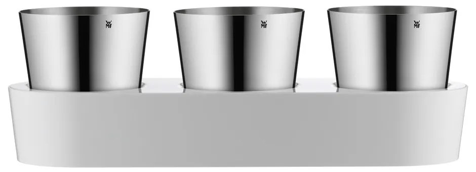 Set di 3 vasi in metallo per erbe aromatiche/auto-irrigazione ø 11 cm - WMF