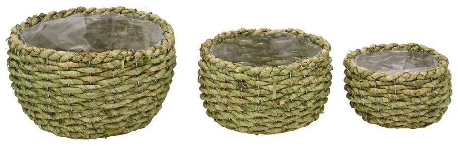 Coprivaso in paglia in set da 3 pezzi ø 26 cm - Ego Dekor