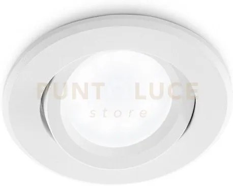 Gfa131- faretto da incasso orientabile in alluminio colore bianco o...