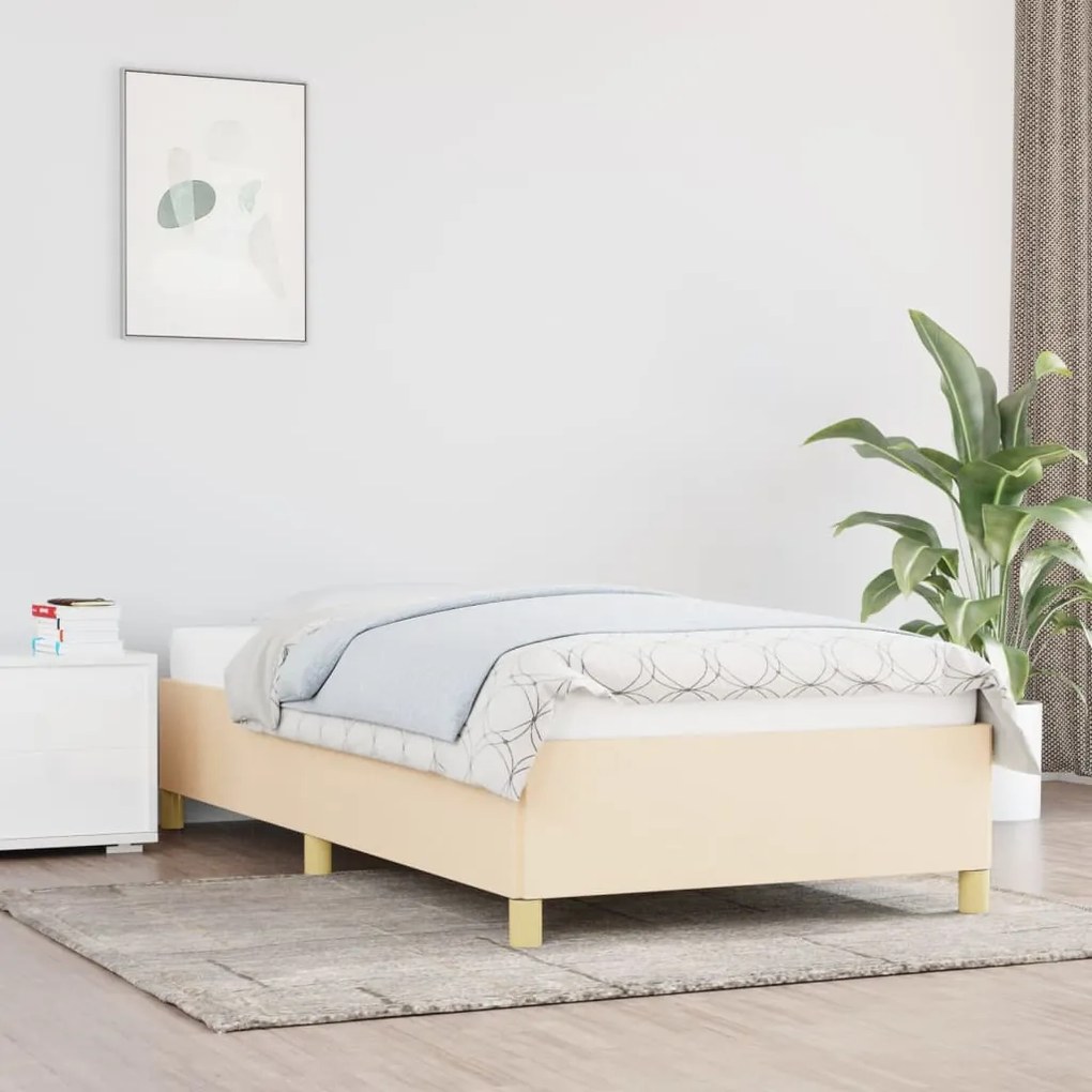 Giroletto Senza Materasso Crema 80x200 Cm İn Tessuto /