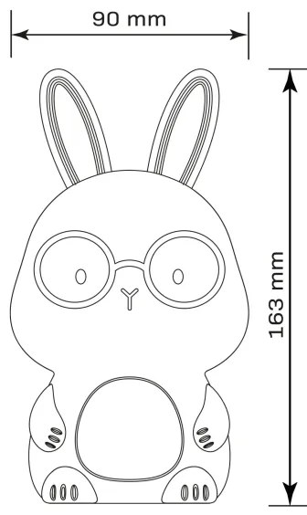 Lampada LED RGBW dimmerabile per bambini FLORKA LED/1W/5V USB 1200mAh rosa