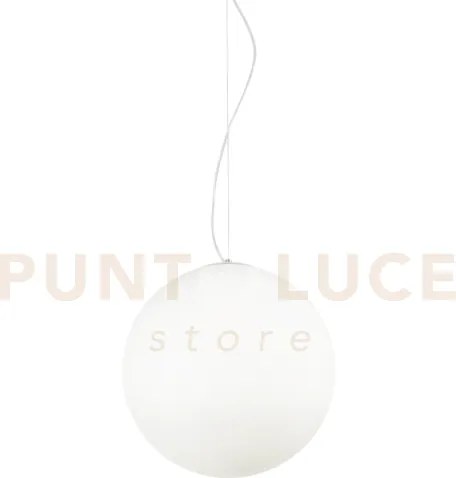 Mapa bianco lampadario a sospensione 1 luce attacco e27 d.40cm