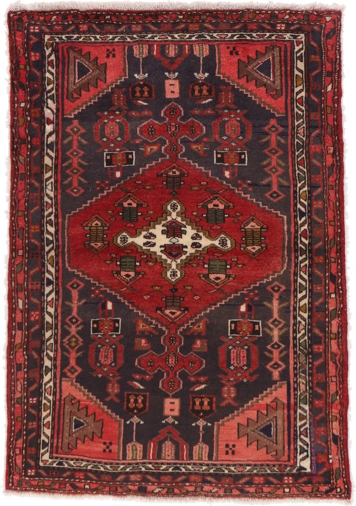 Hamedan Tappeto 100x140 (Iran) Annodato A Mano