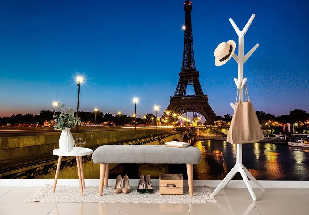 Carta da parati autoadesiva – Torre Eiffel di notte