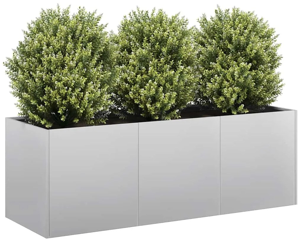 Fioriera 120x40x40 Cm İn Acciaio Zincato /