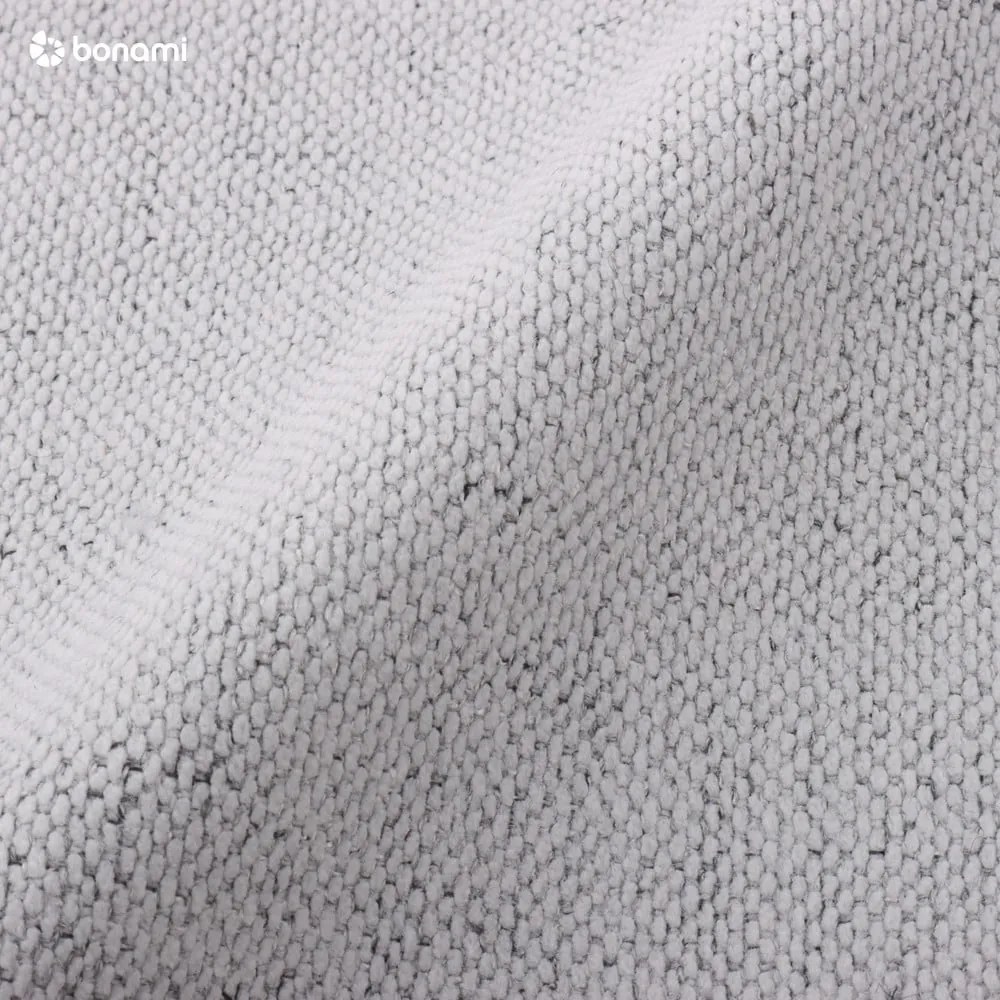 Letto matrimoniale imbottito grigio chiaro con contenitore con griglia 180x200 cm Jagna - Bobochic Paris