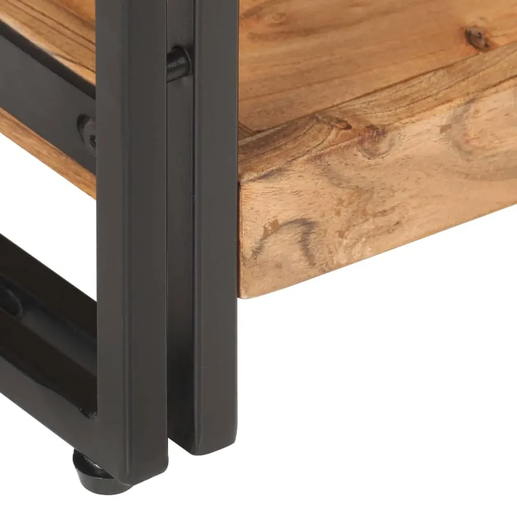 Mobile porta tv 120x30x40 cm in legno massello di acacia