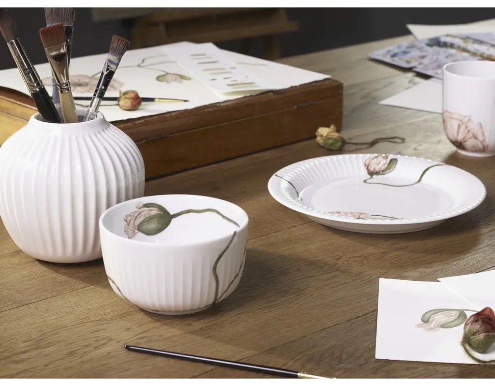 Tazza in porcellana bianca Poppy, 330 ml Hammershøi - Kähler Design
