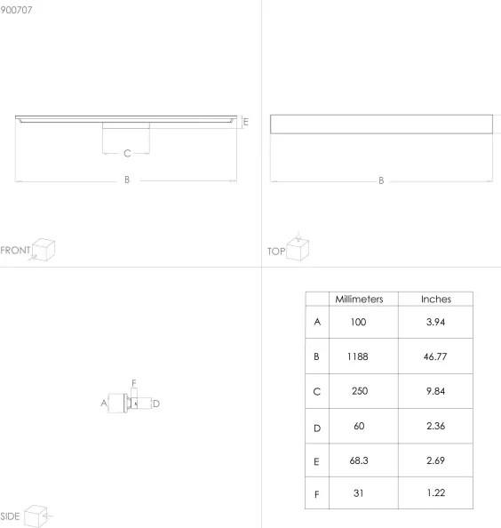 Eglo 900707 - Plafoniera LED TURCONA-B LED/20,5W/230V 4000K 118,7 cm