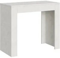 Consolle allungabile 90x42/198 cm Emy Small Bianco Spatolato