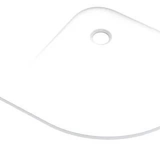 Piatto doccia SENSEA in carbonato di calcio Easy V2 bianco L 90 x L 90 x H 2.6 cm opaco