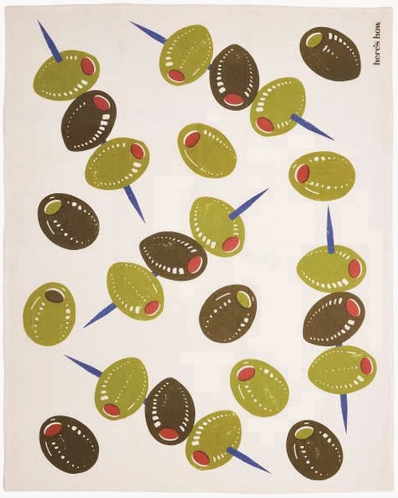 Strofinaccio con motivo olive Emmy